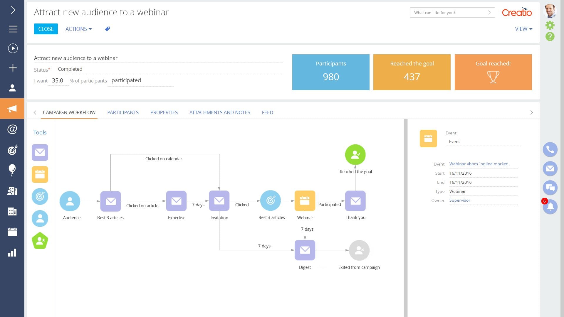 Démonstration Creatio CRM 2
